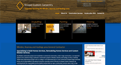 Desktop Screenshot of knispelcustomcarpentryinc.com