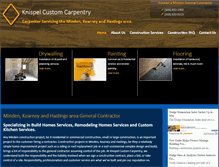 Tablet Screenshot of knispelcustomcarpentryinc.com